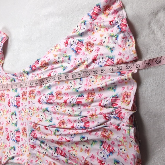 Little Dress Shoppe Girls Kitten & Present Print Dress - Picture 4 of 8